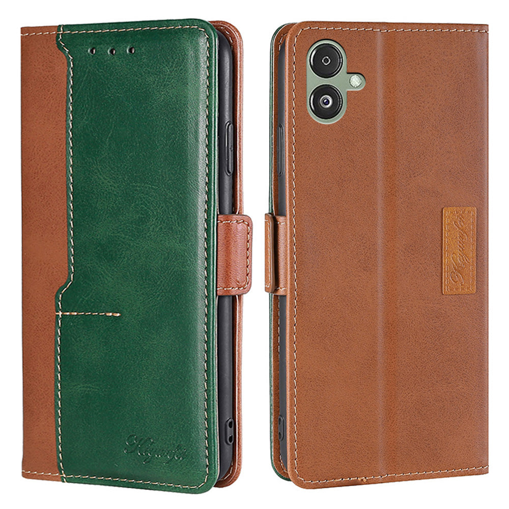 For Samsung Galaxy F14 5G PU Leather Cover Contrast Color Wallet Stand Flip Phone Case For Samsung Galaxy F14 5G PU Leather Cover Contrast Color Wallet Stand Flip Phone Case
